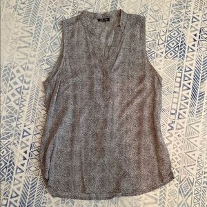 Soirée Sleeveless Gray Top